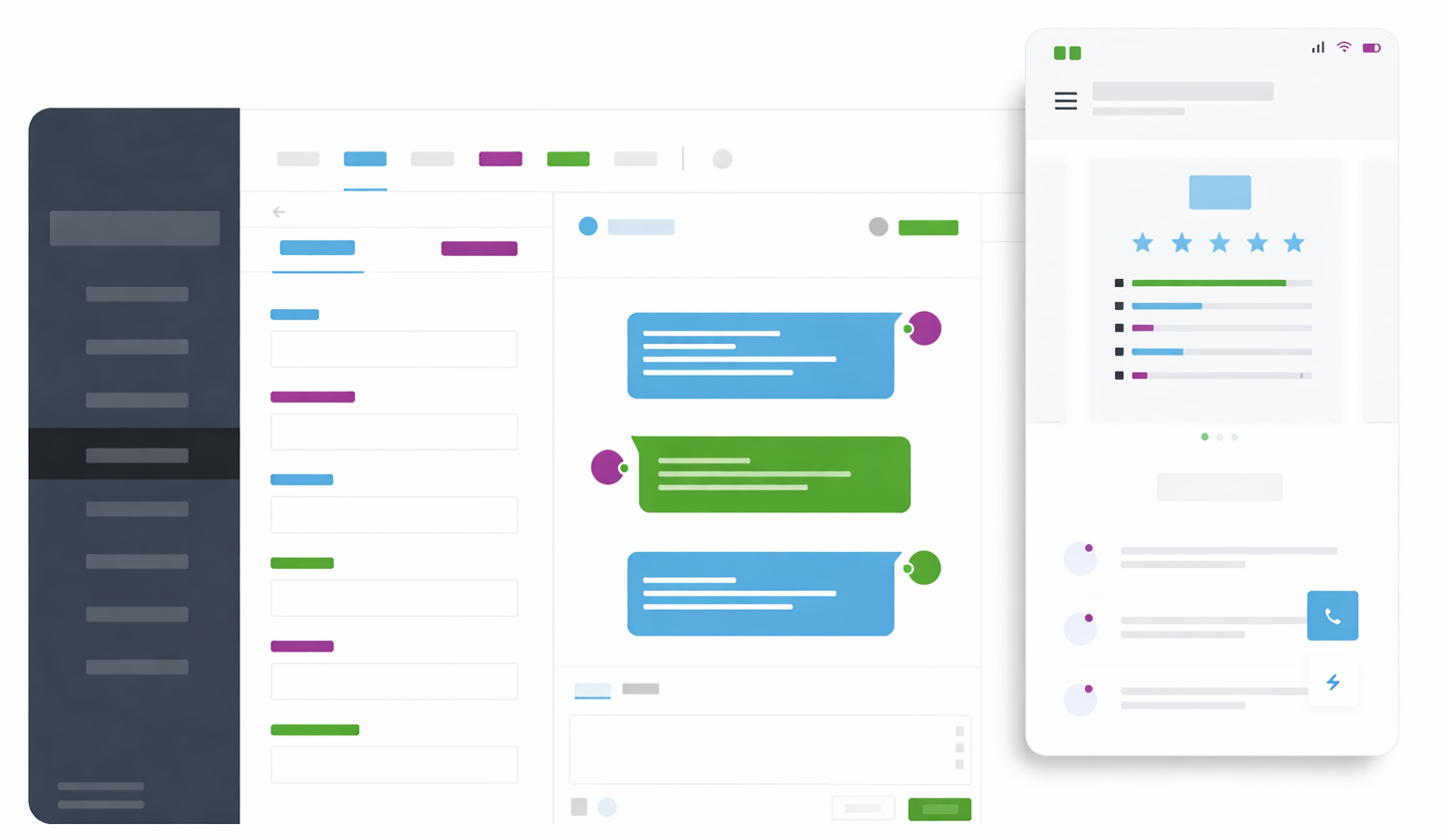 CRM dashboard preview